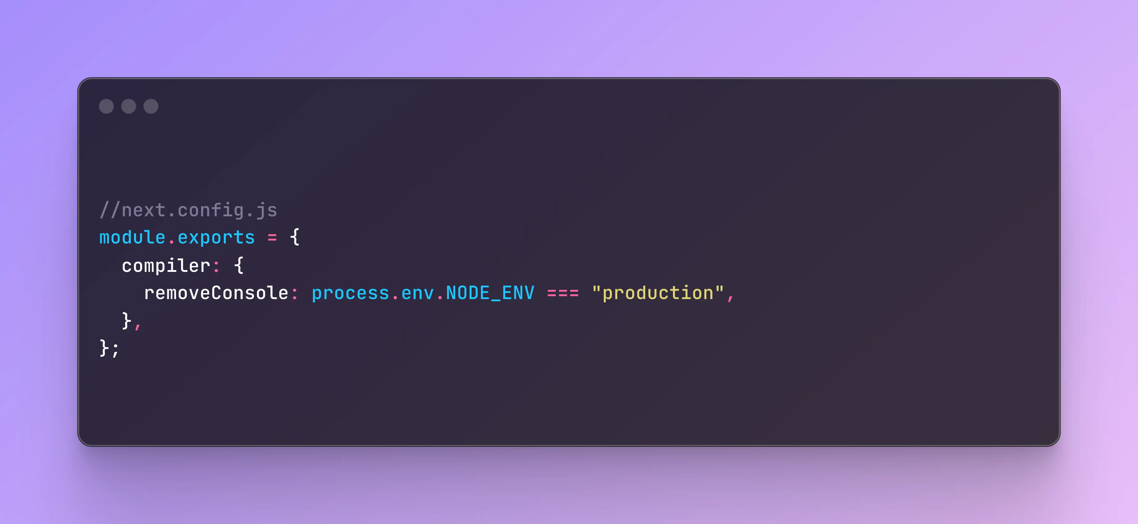 Stop Forgetting! Automatically Remove console.log in Next.js Production