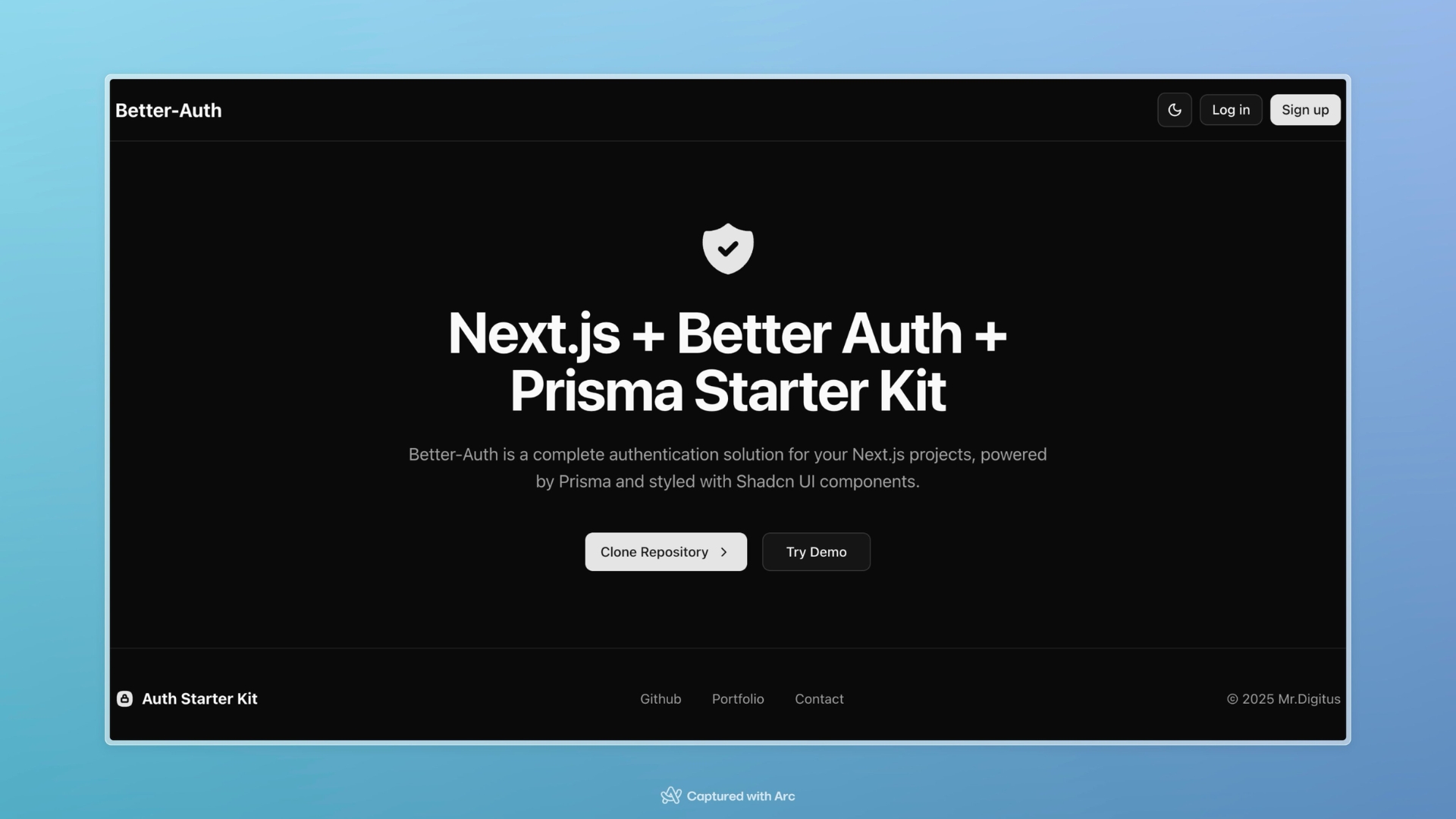 Next.js + Better Auth + Prisma Starter Kit 